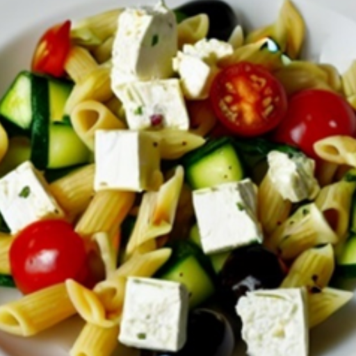Pasta salad with feta&olives